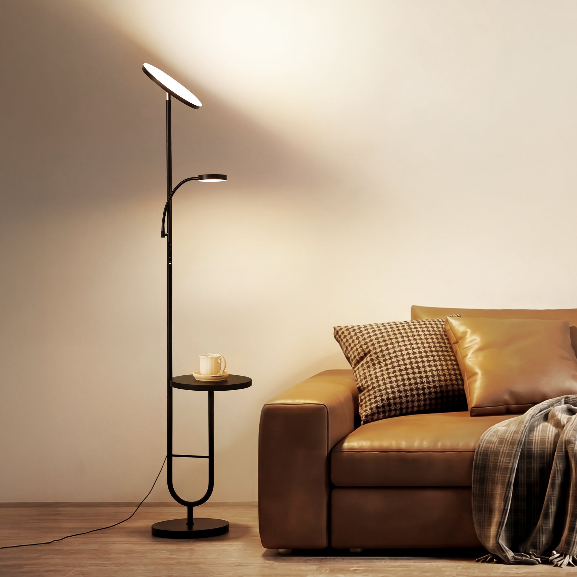 Gooseneck Side LED Floor Lamp AVEN MF18