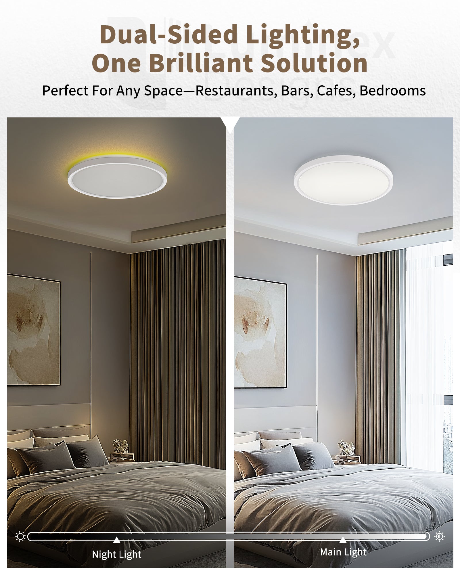 12" Ultra-Thin Dimmable Ceiling Light with Remote Control