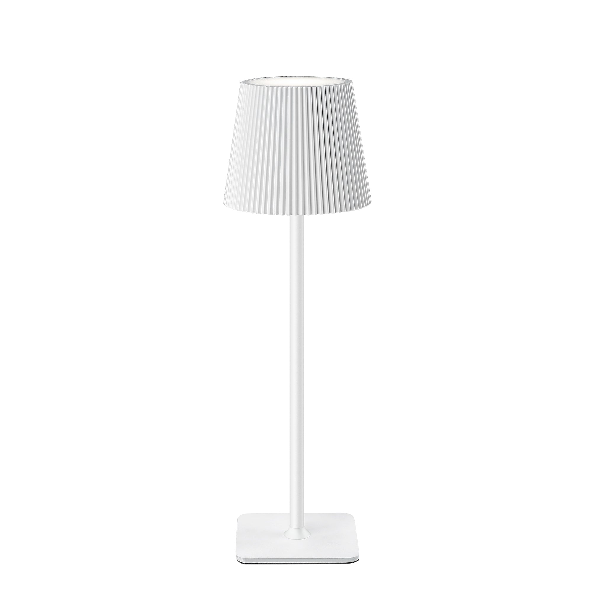Kabellose LED-Tischlampe mit Touch-Steuerung – dimmbare 5200-mAh-Akkulampe, 3 Farbtemperaturen, IP44 wasserdicht – perfekt für den Innen- und Außenbereich, Weiß