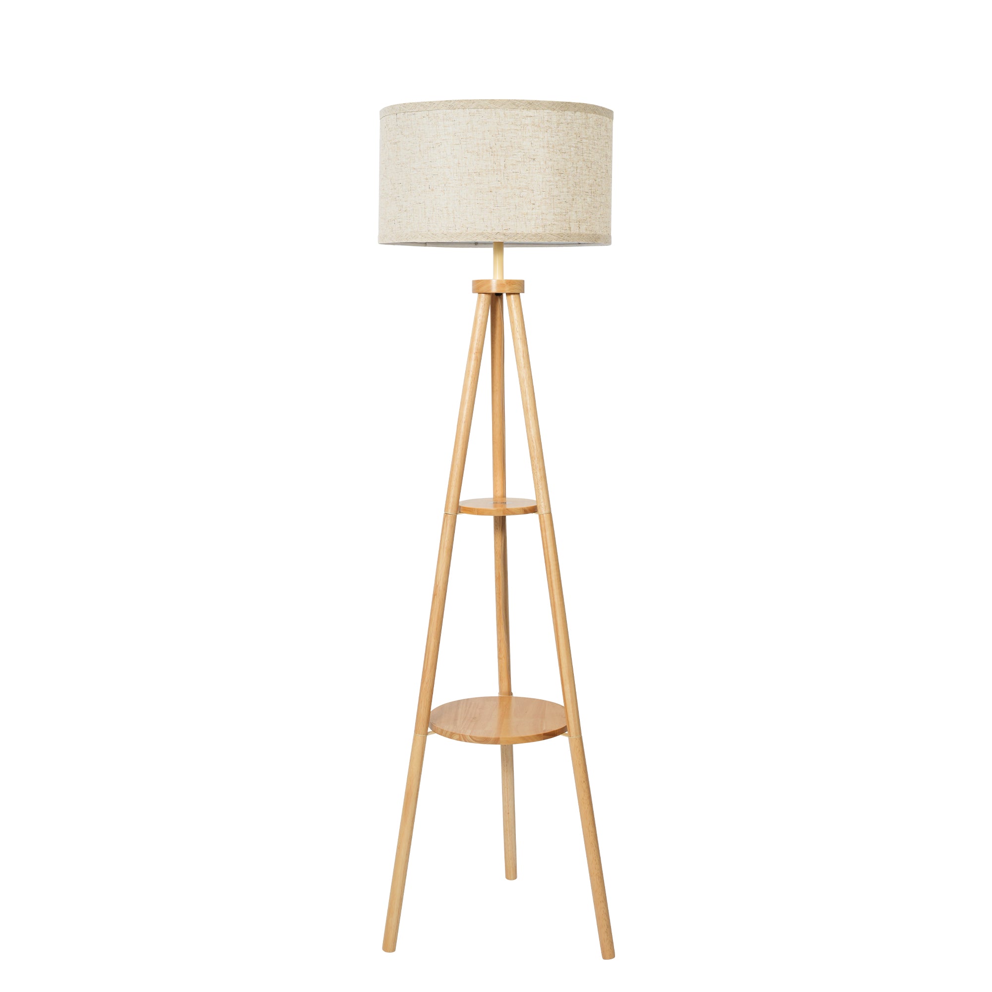 Tripod Floor Lamp with Linen Lampshade WOVI FL03
