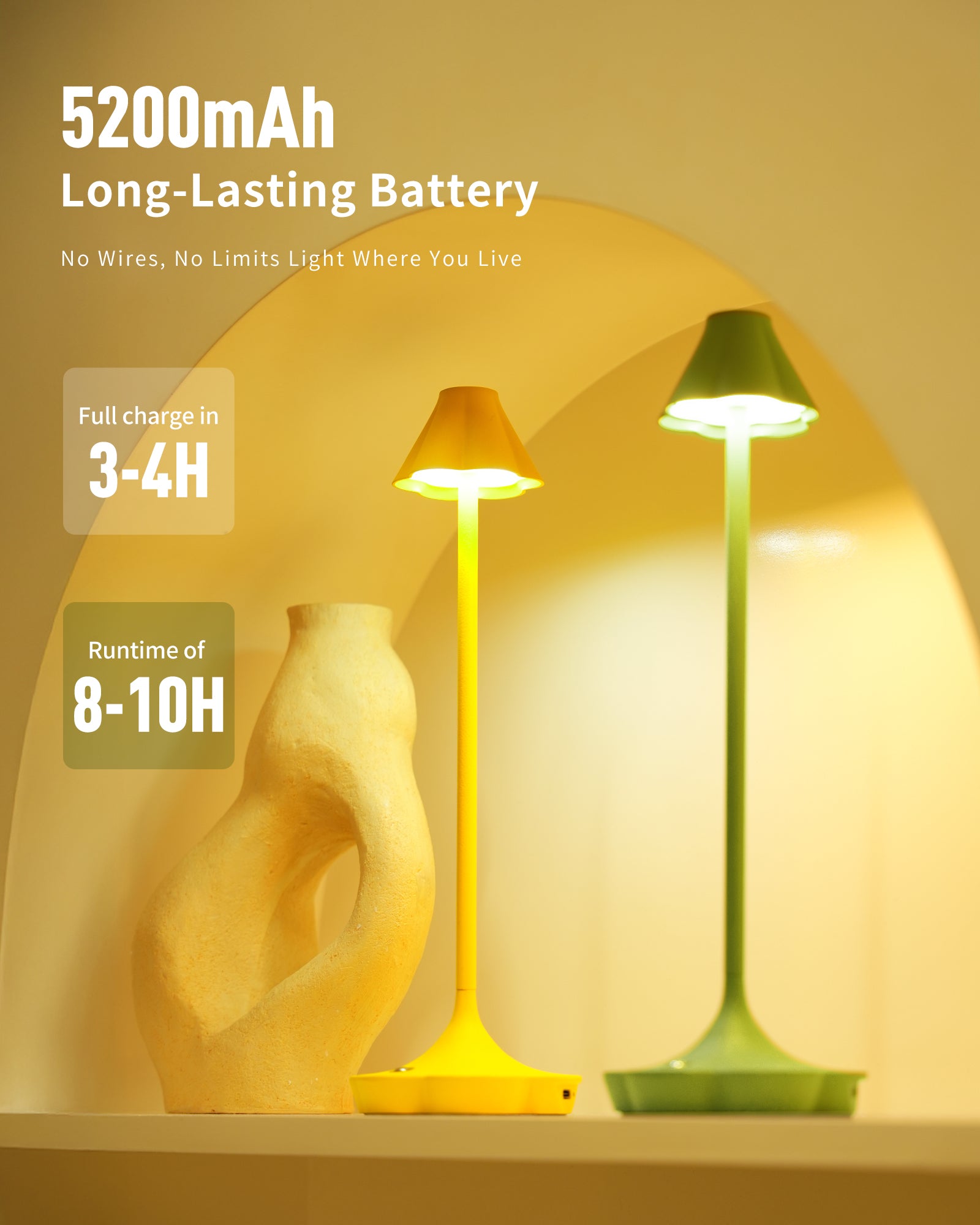 Designer Table Lamp, Green