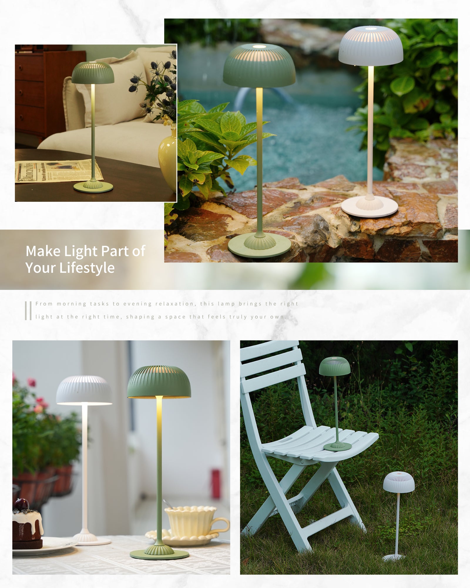 Touch Dimmable Wireless Table Lamp