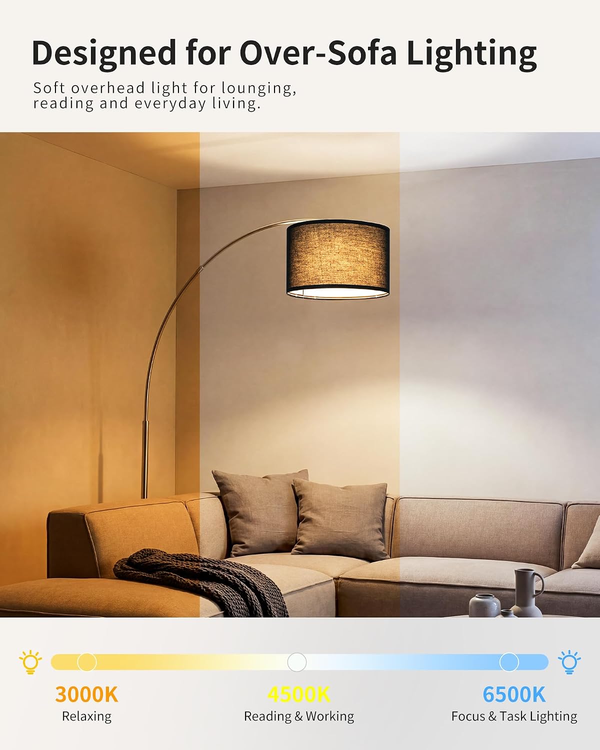 Stylish Arc Floor Lamp for Living Room