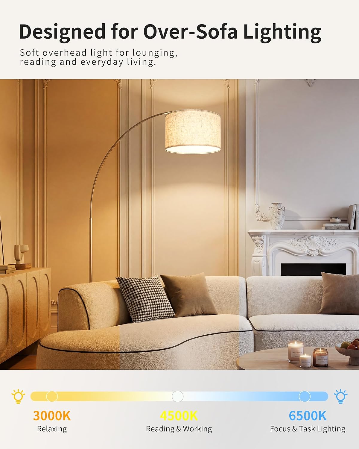 Stylish Arc Floor Lamp for Living Room