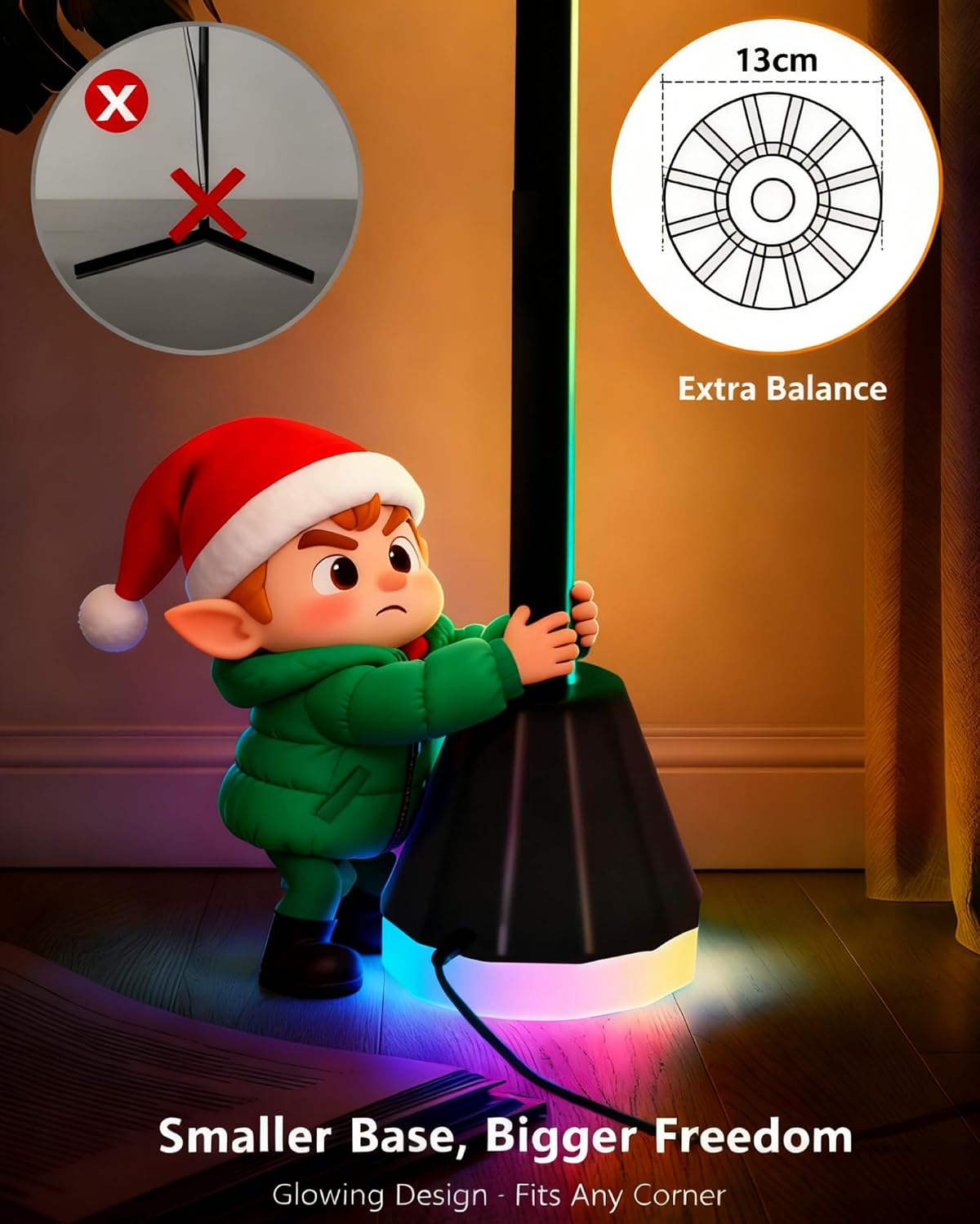 Smart LED Floor Lamp RGBIC VYBE Floor