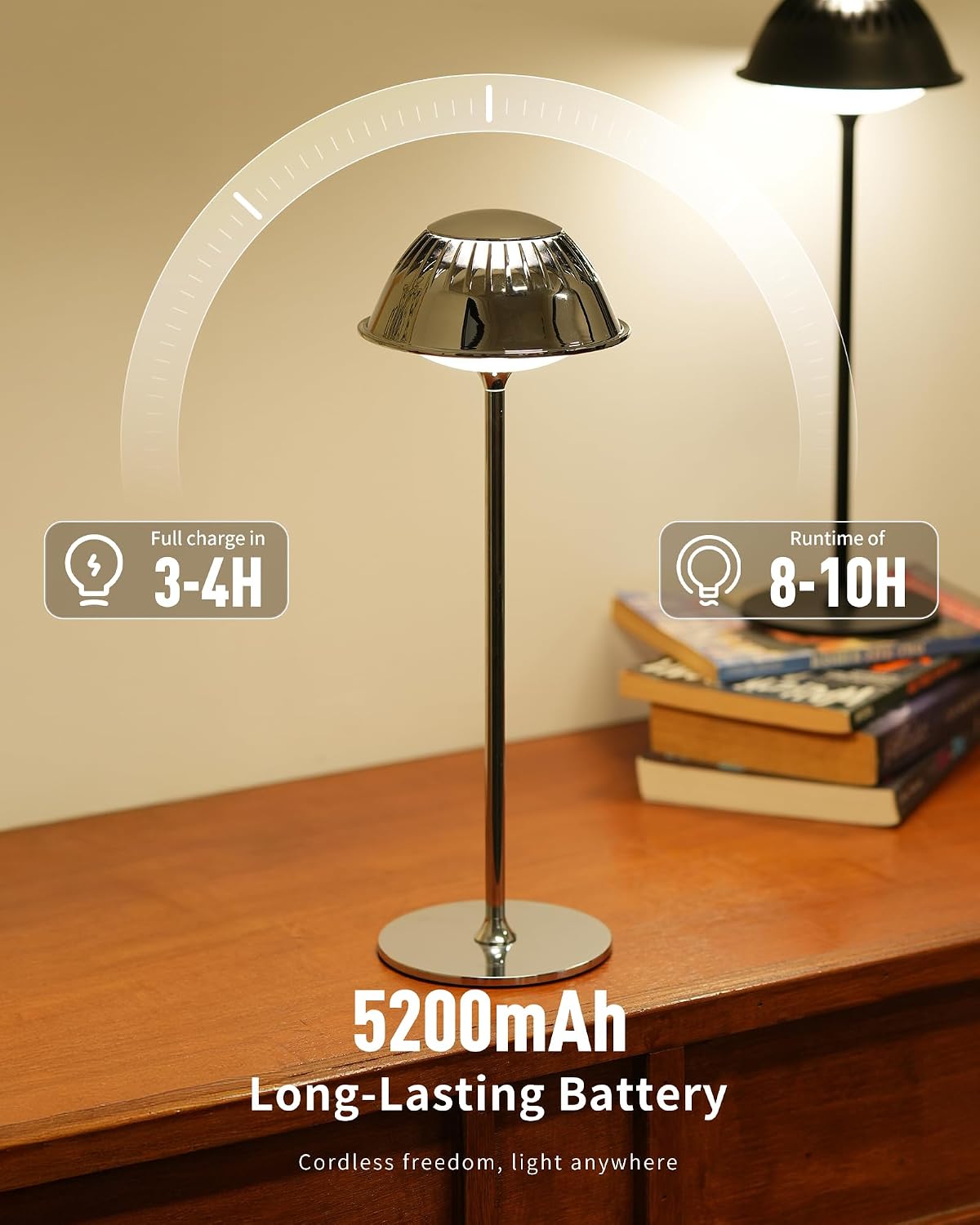 LuminexDesigns Rechargeable LED Table Lamp VIOA TL14