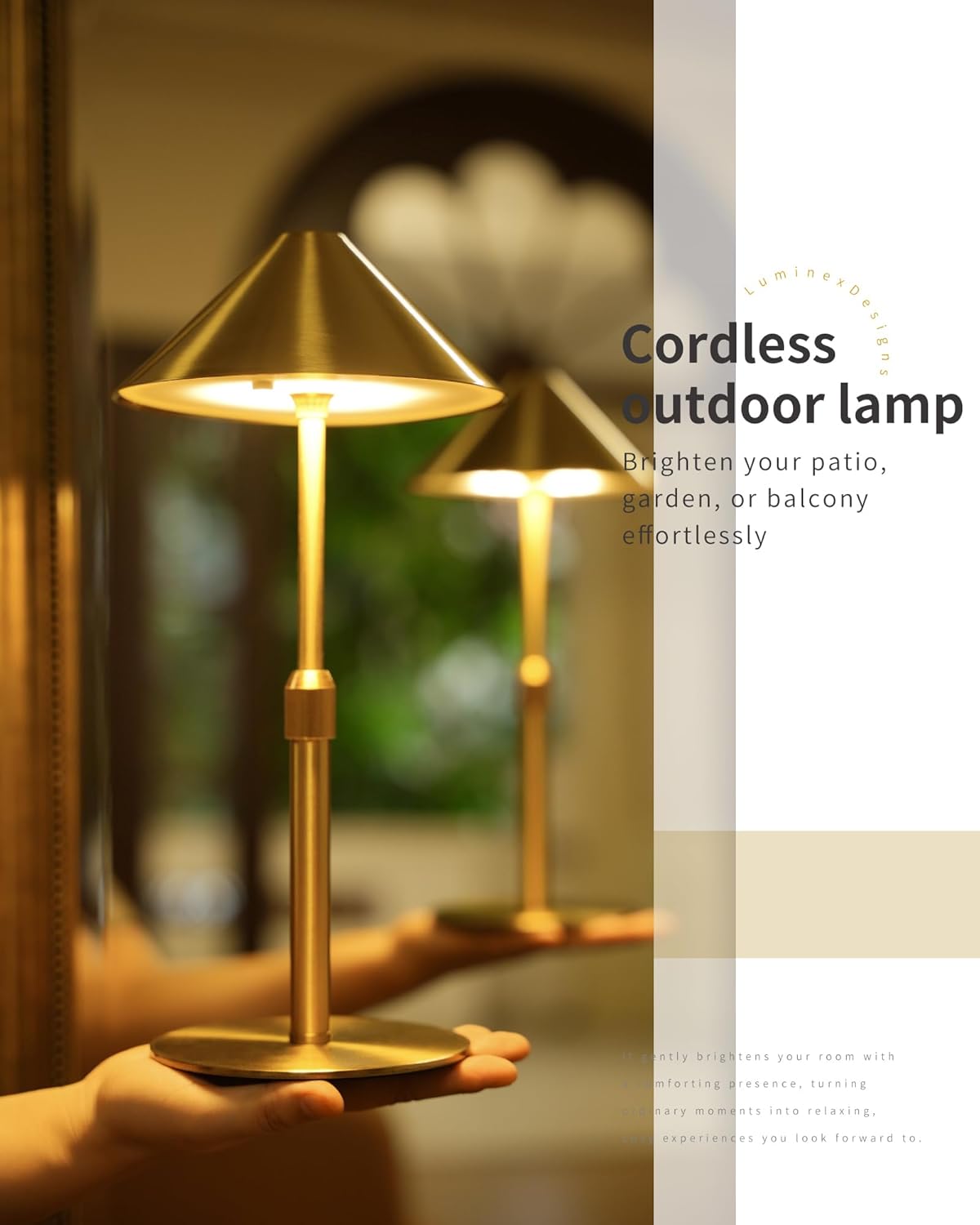 Cordless Rechargeable Table Lamp BRIO TL19