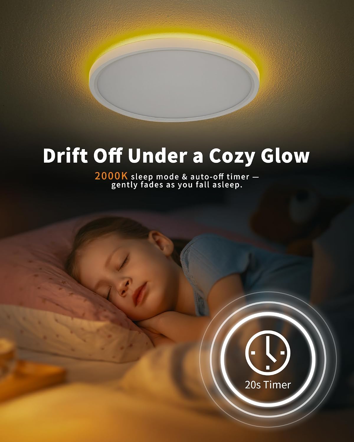 2-Pack LED Ceiling Light Dimmable OVIA