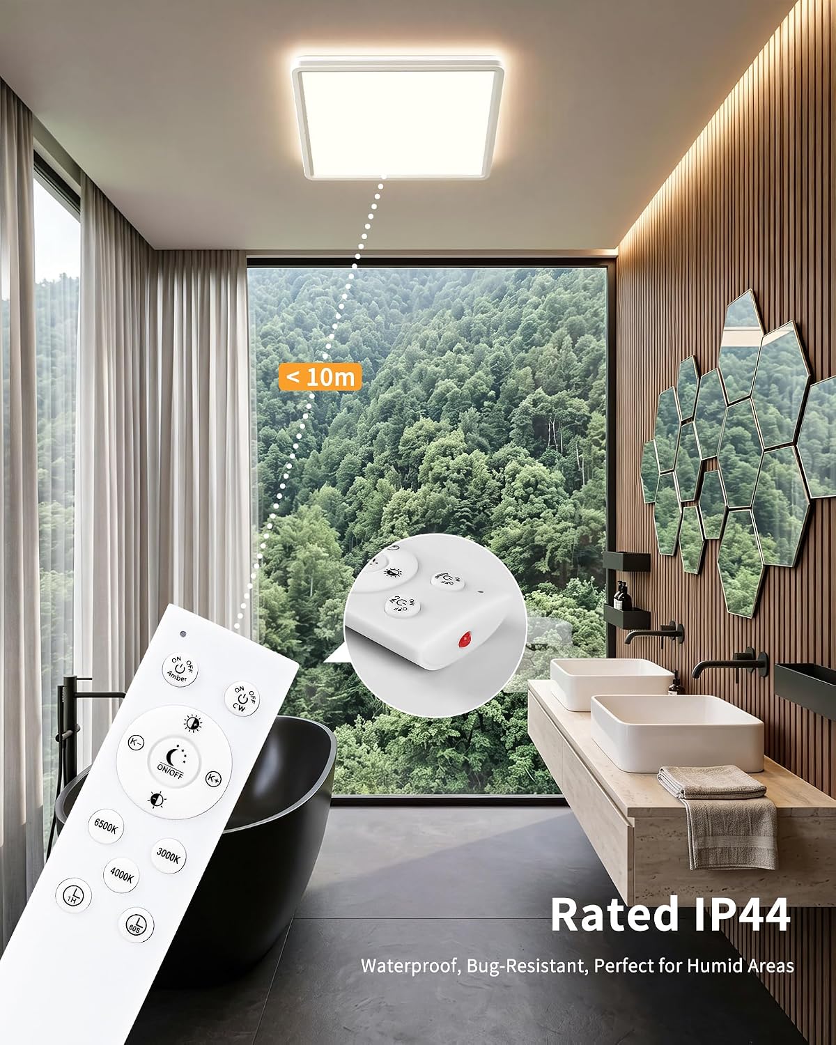 30W Dimmable LED Ceiling Light with Remote Control KARO CL00