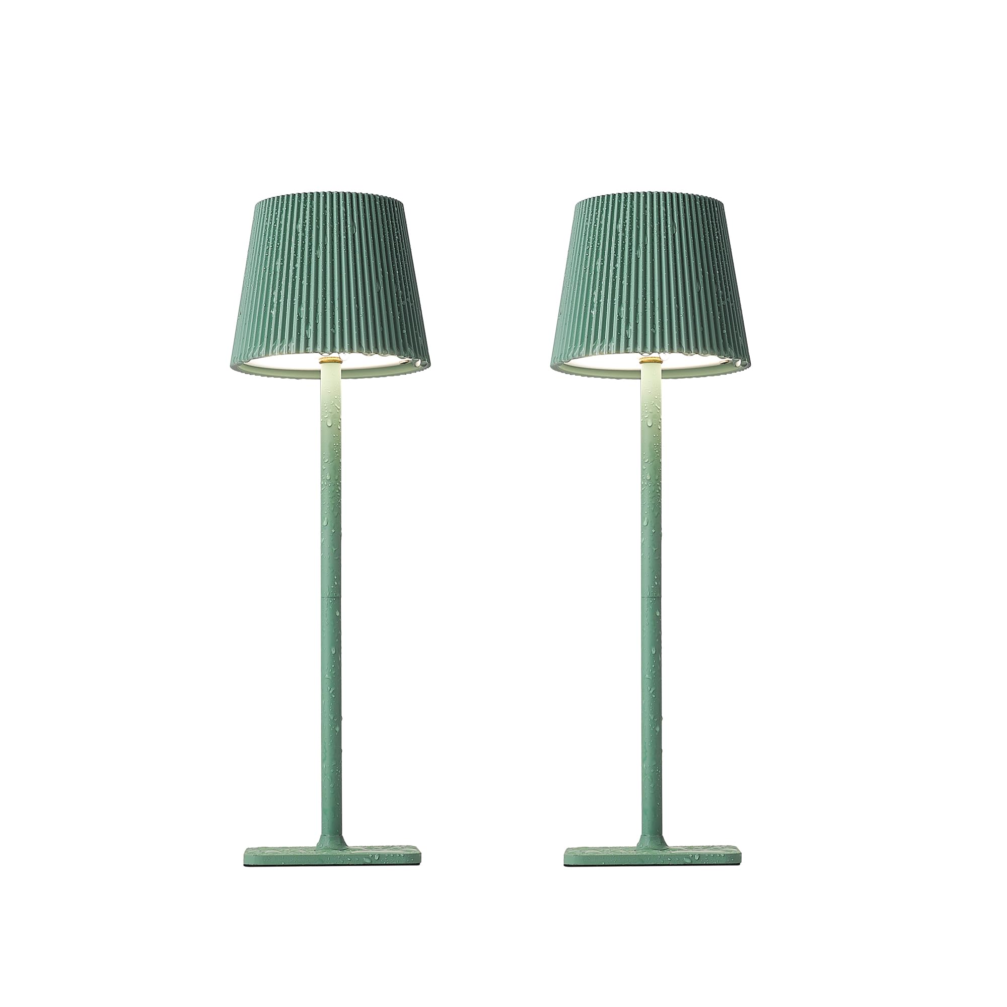 Dimmable Wireless LED Table Lamp with Touch Control - Green