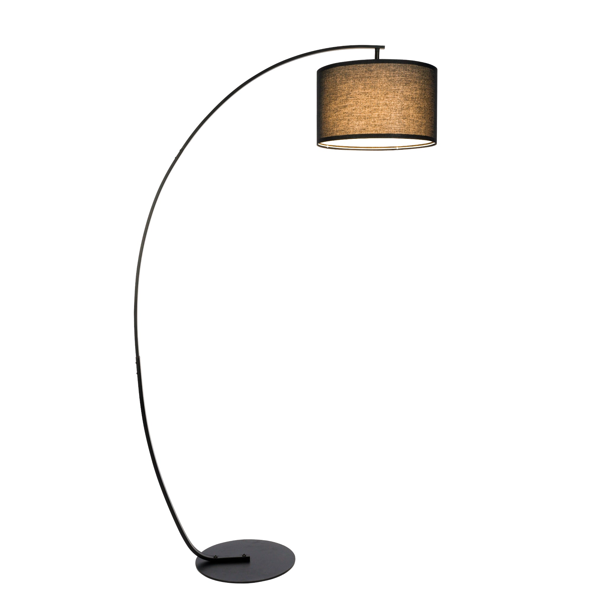 Modern Black Arc Floor Lamp for Living Room OVEL FL22