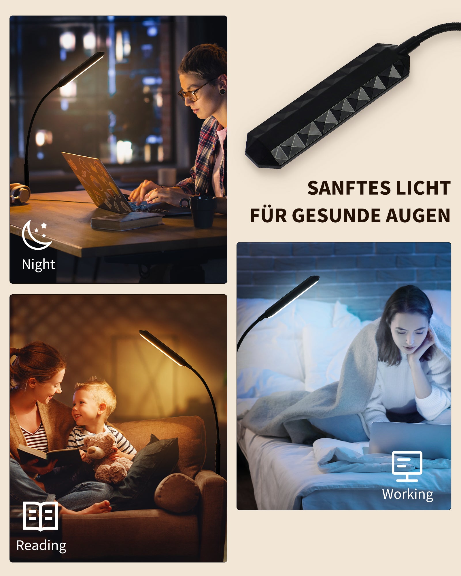 LED Floor Lamp Living Room Reading Lamp - 18 W Super Bright Dimmable Floor Lamp 2700 K - 6500 K with Remote Control, Timer, Energy Saving, Child Friendly for Bedroom, Office, Reading
