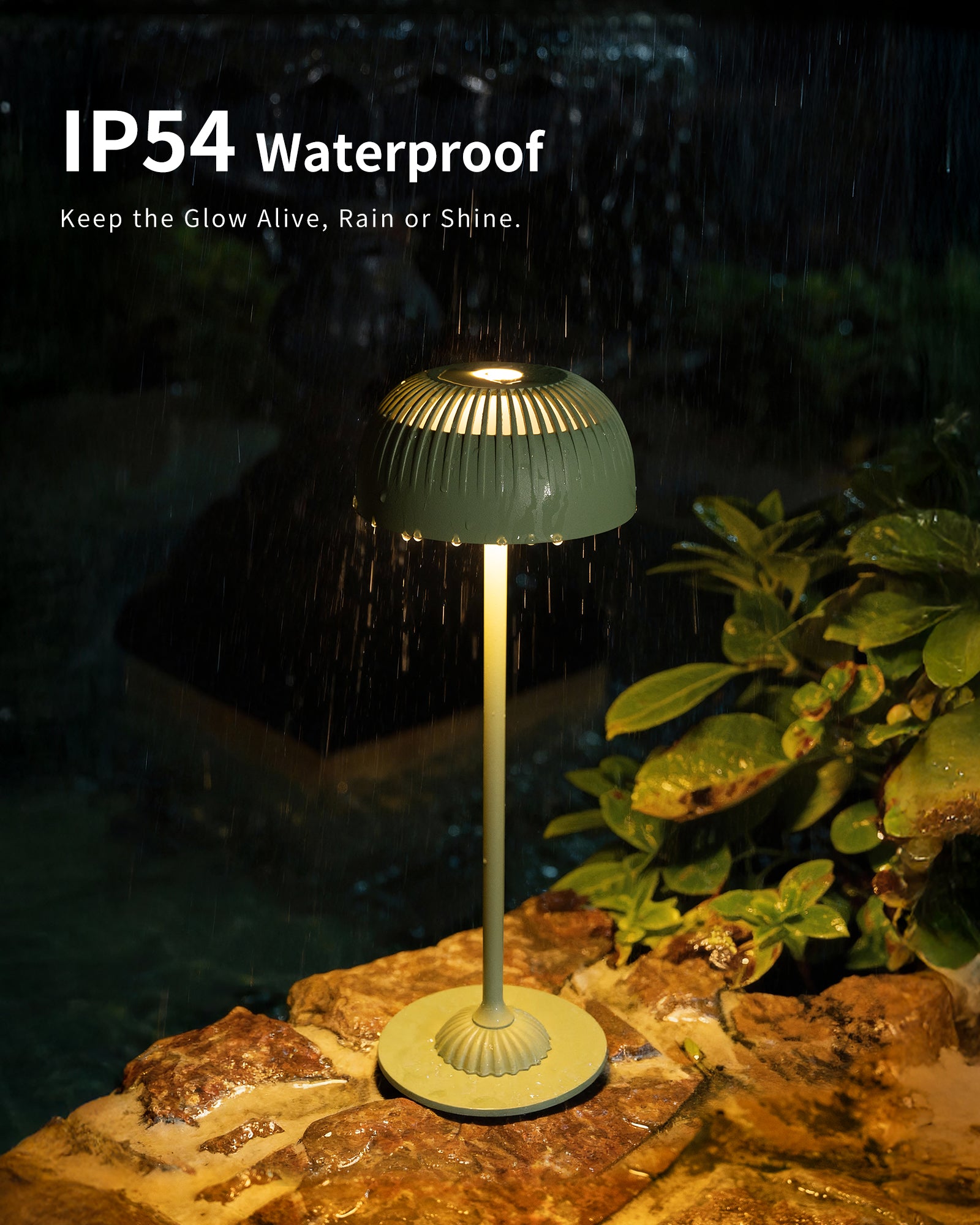 Touch Bedside Lamp, Green