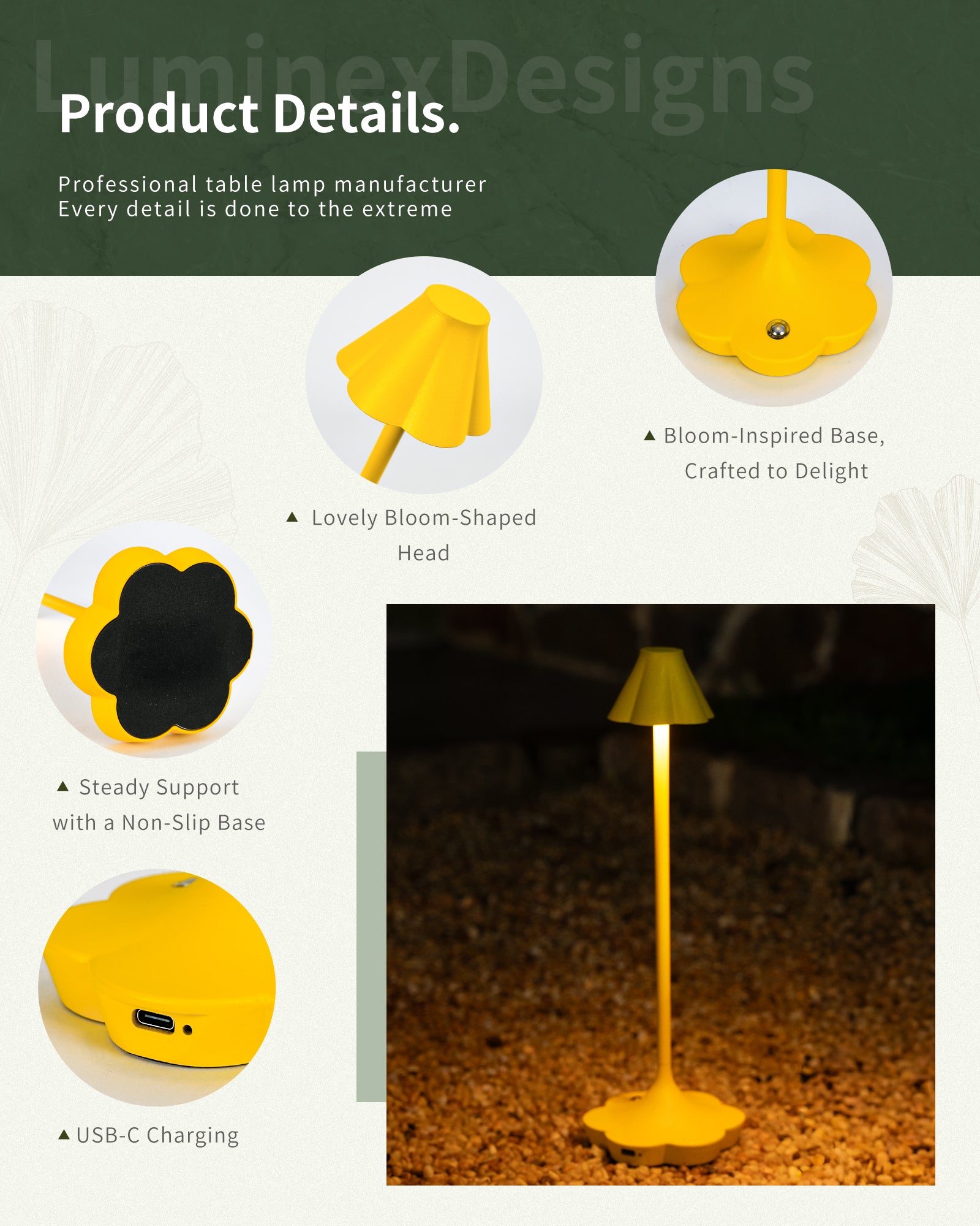 Shade Table Lamp, Yellow