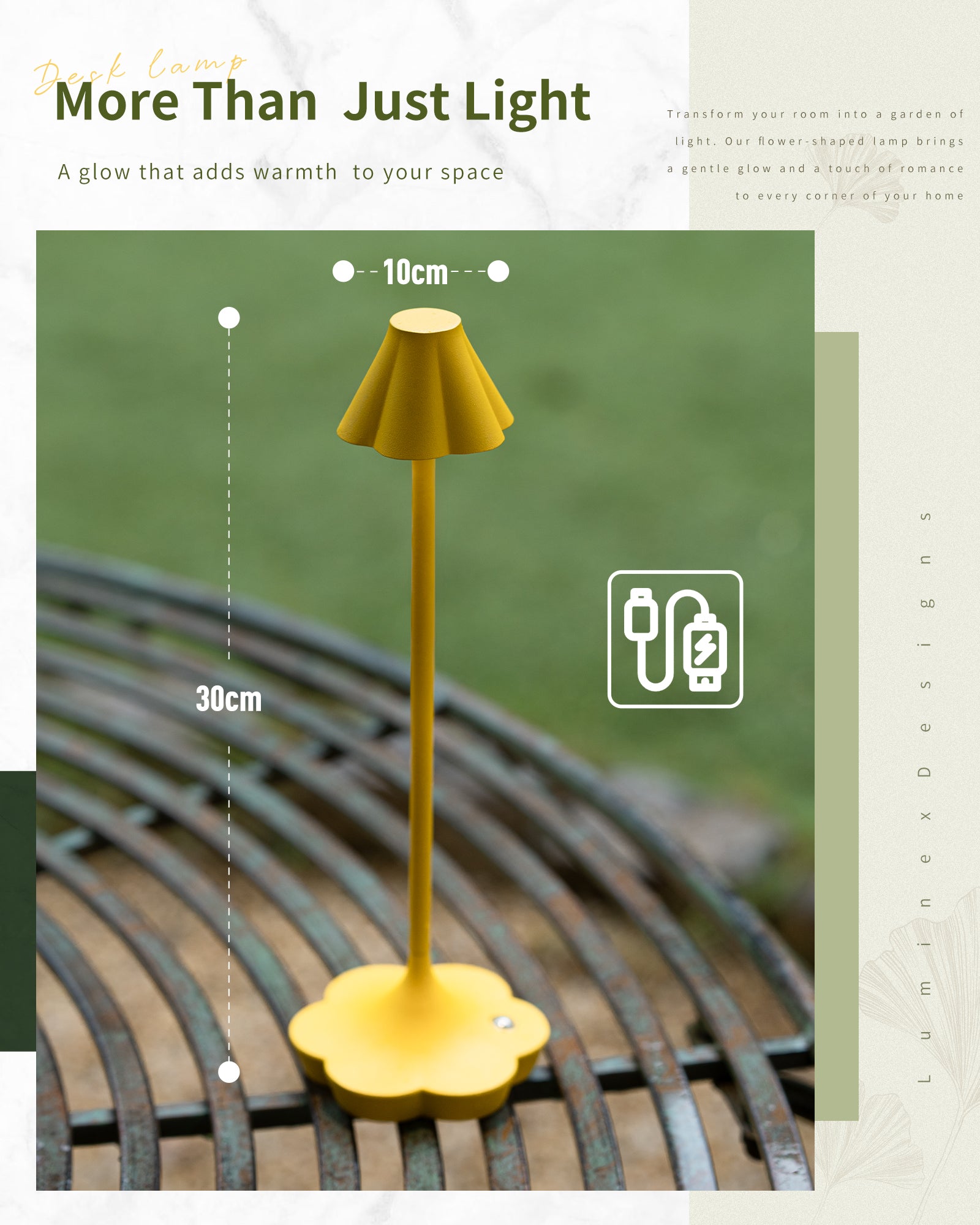 Shade Table Lamp, Yellow