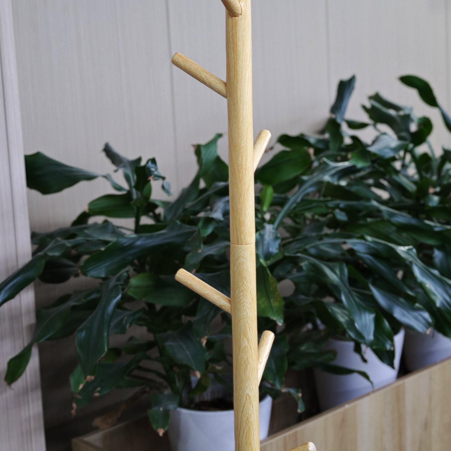 Sturdy Wooden Coat Rack