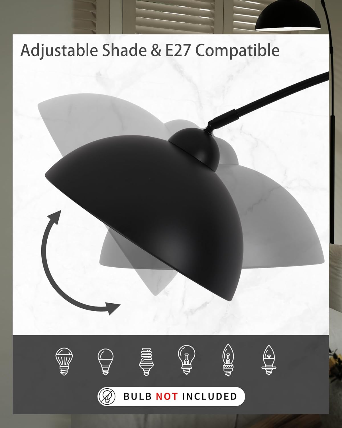 Arc Floor Lamp for Living Room