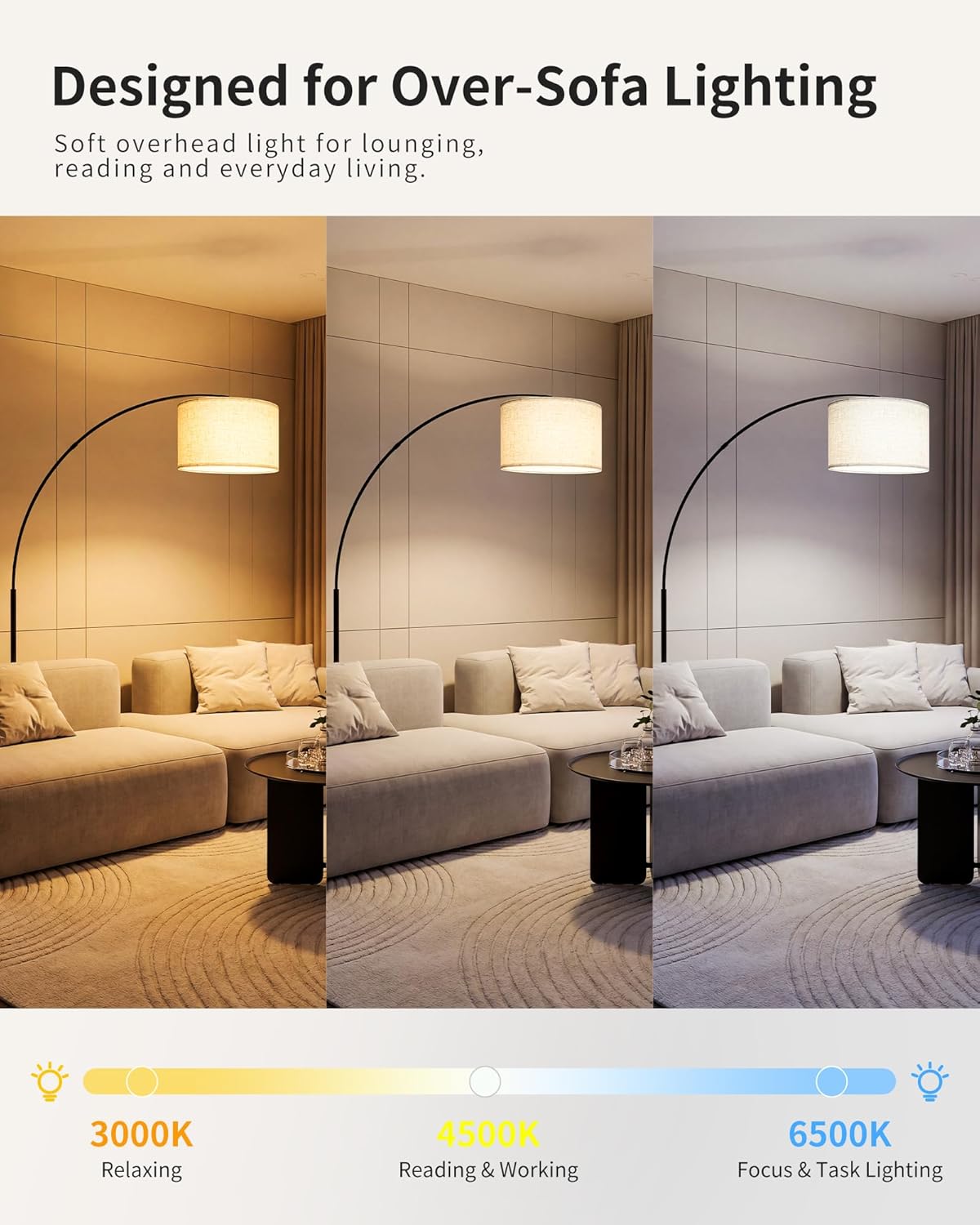 Stylish Arc Floor Lamp for Living Room