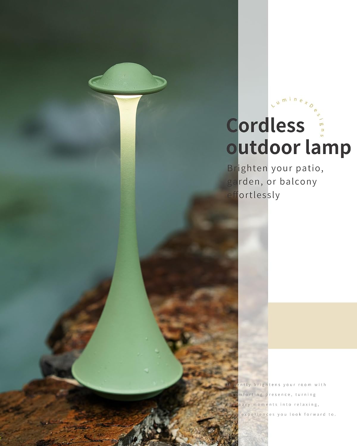 Futuristic Cordless LED Table Lamp AVEL TL15