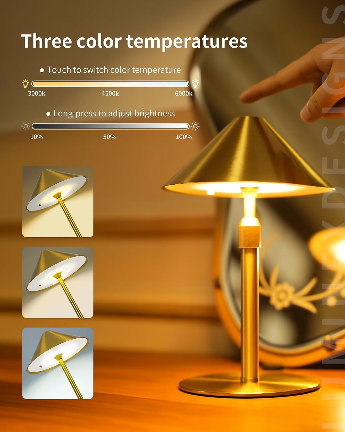 Cordless Rechargeable Table Lamp BRIO TL19