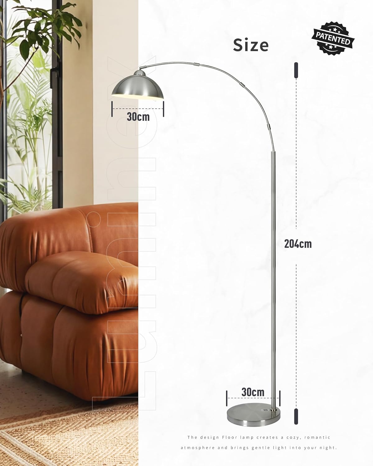 Arc Floor Lamp for Living Room