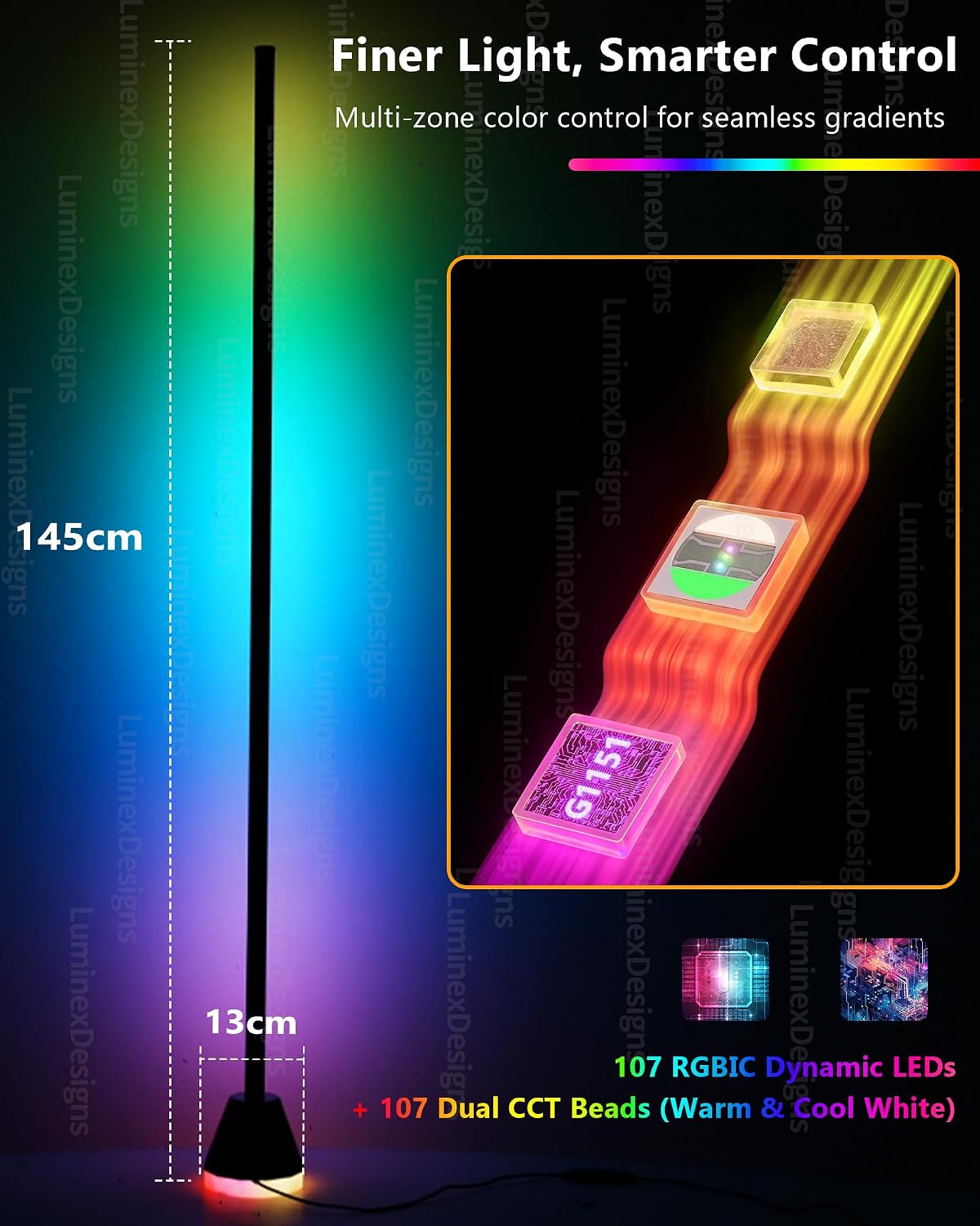 Smart RGBIC LED Floor Lamp VYBE Floor