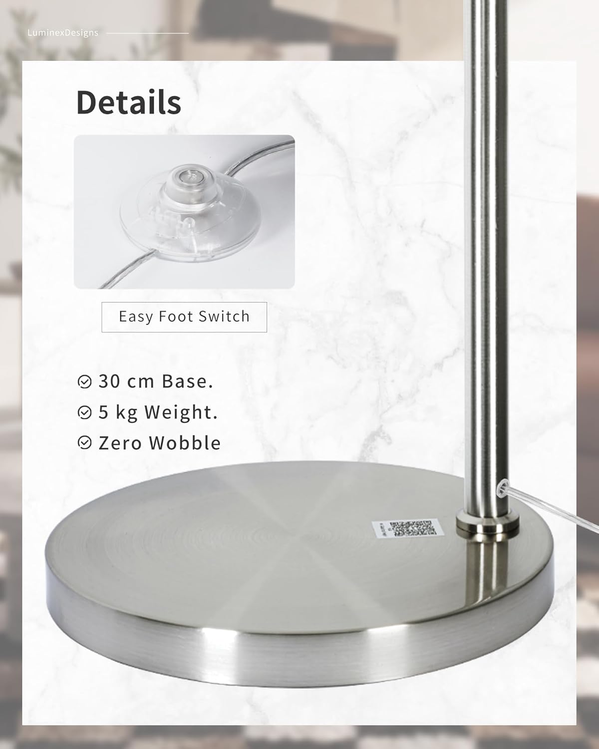 Arc Floor Lamp for Living Room