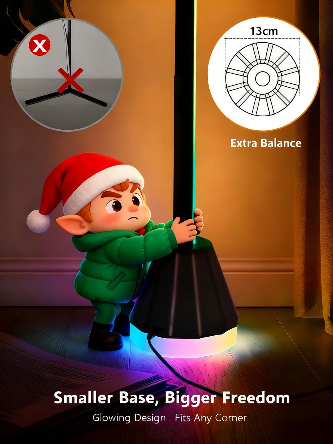 Smart RGBIC LED Floor Lamp VYBE Floor