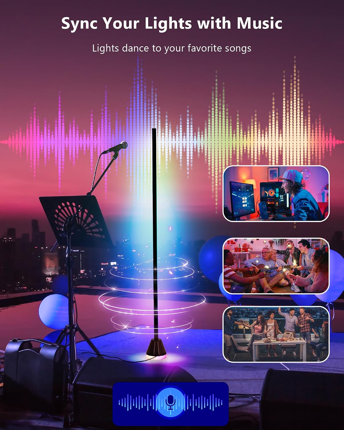 Smart RGBIC LED Floor Lamp VYBE Floor