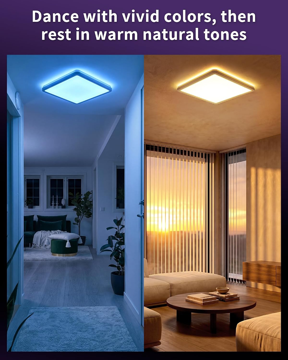 30W LED Ceiling Light RGB with Remote Control KARO CL00
