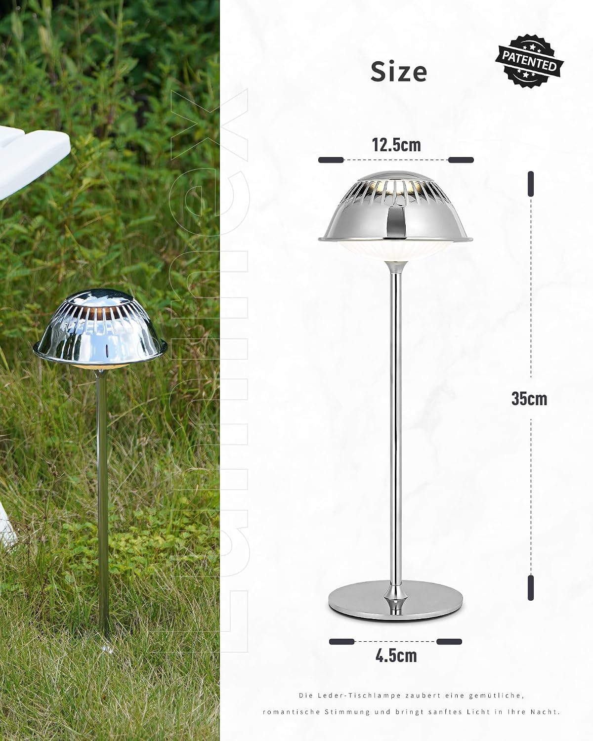 LuminexDesigns Rechargeable LED Table Lamp VIOA TL14