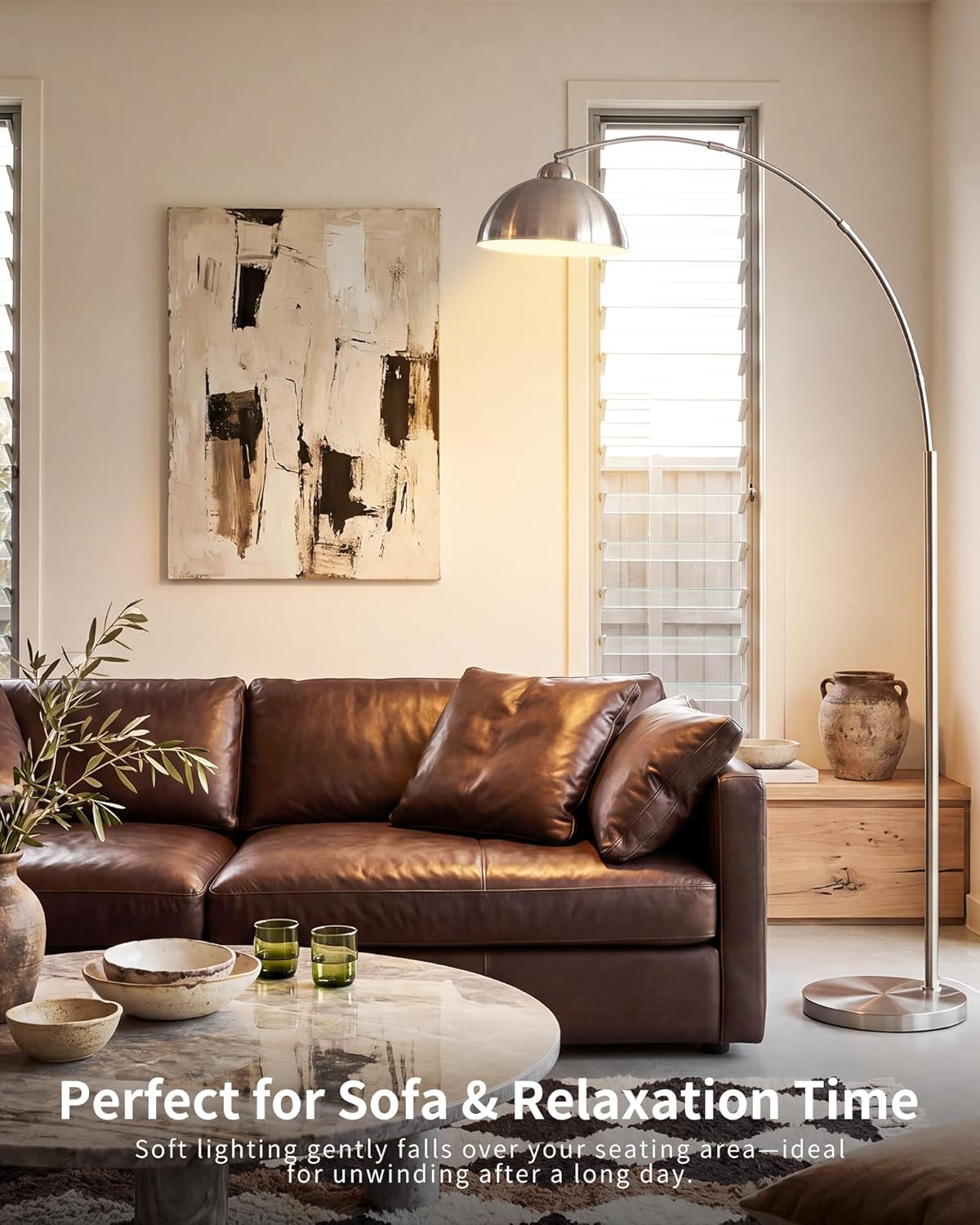 Arc Floor Lamp for Living Room