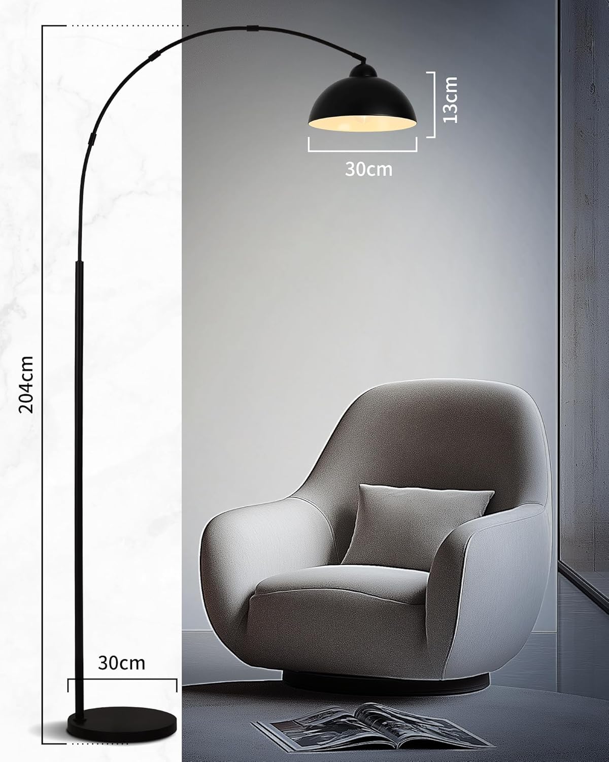 Arc Floor Lamp for Living Room