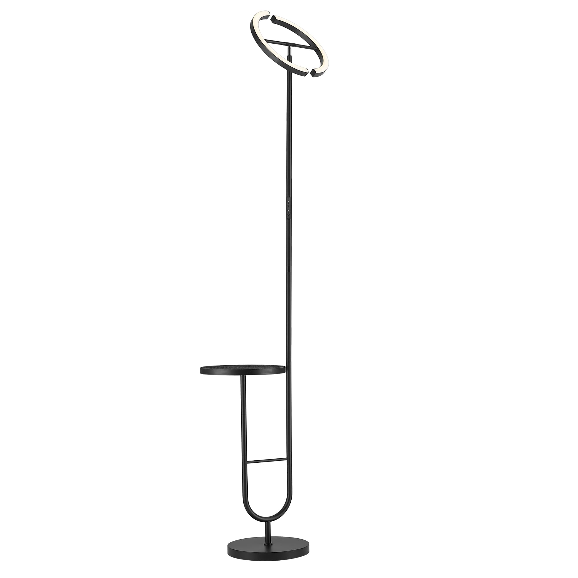 36W Dimmable LED Floor Lamp with 350° Rotatable Main Light