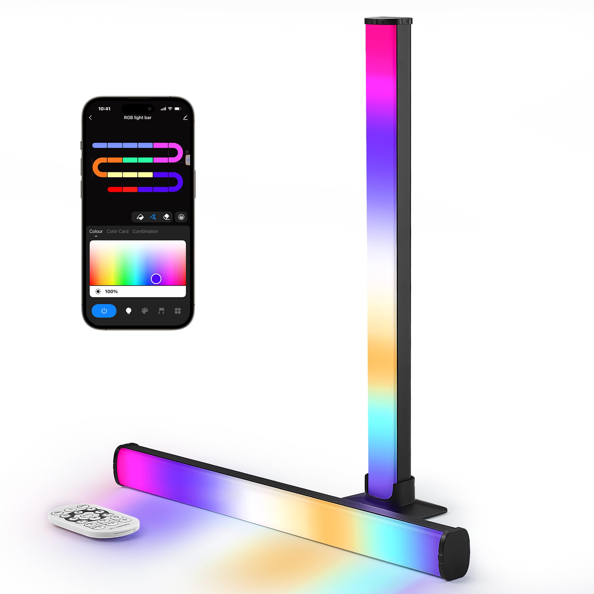 40cm RGB LED Light Bar for Music Sync & USB Backlight
