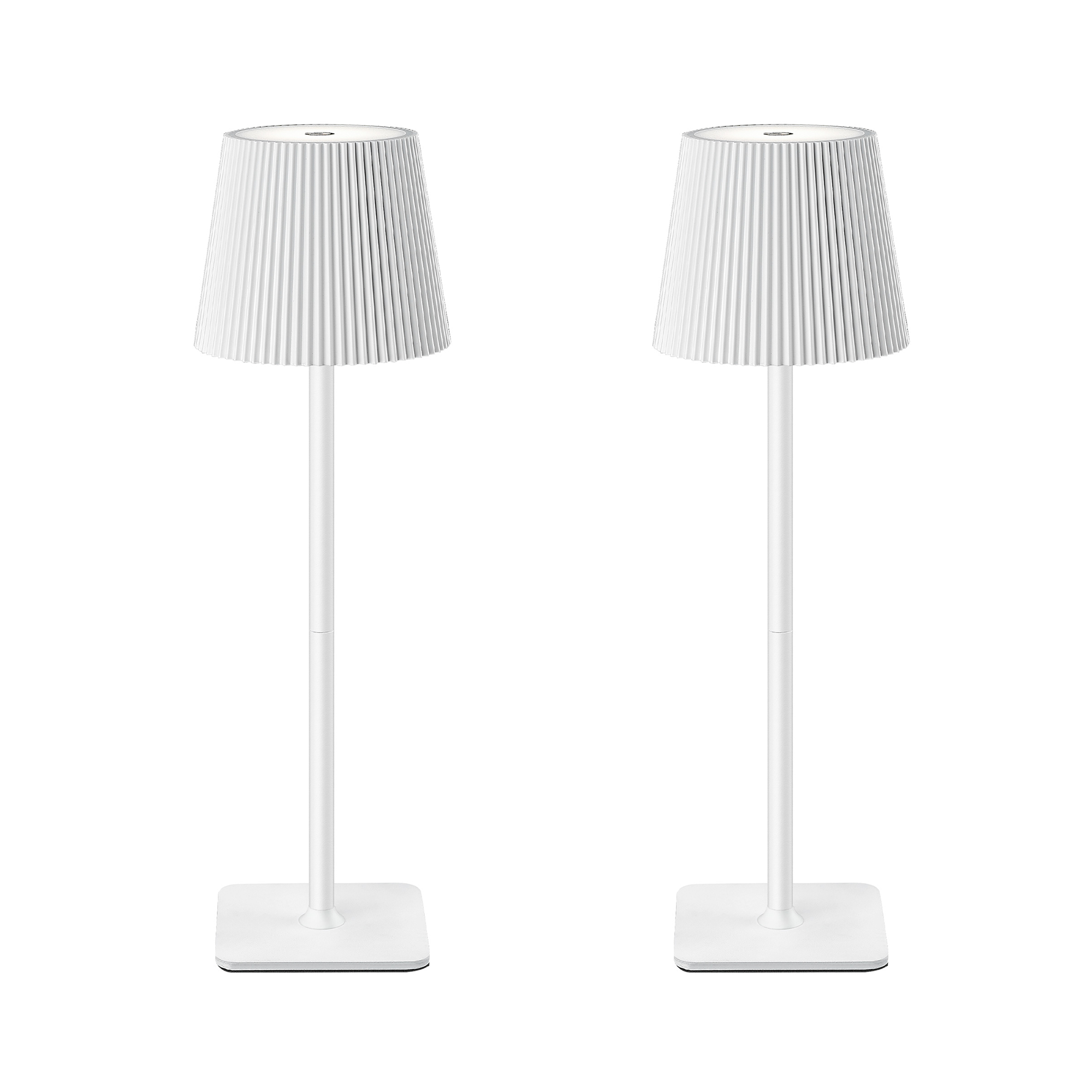 Dimmable Wireless LED Table Lamp with Touch Control - White
