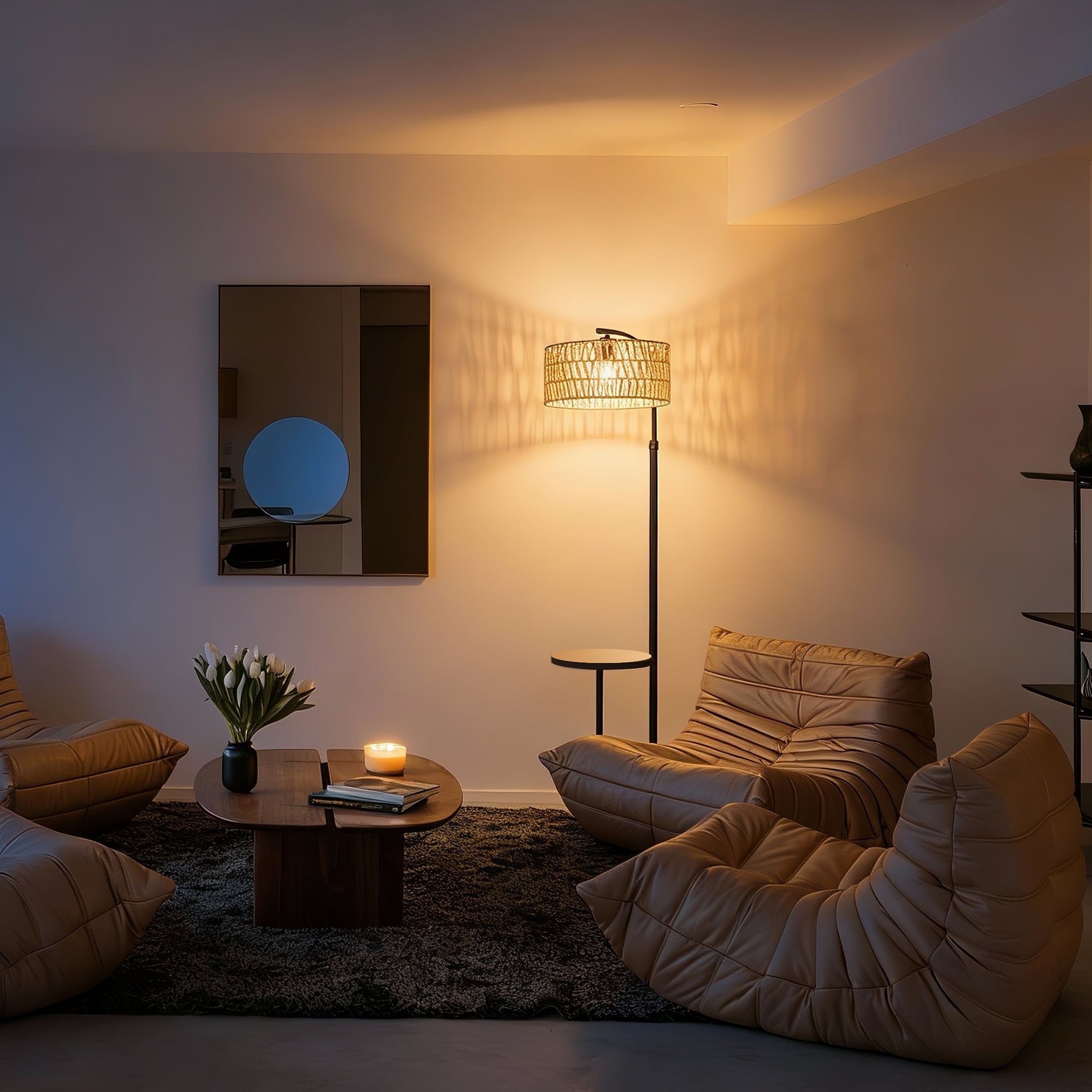 Fabric Shade Floor Lamp WOVI MF24